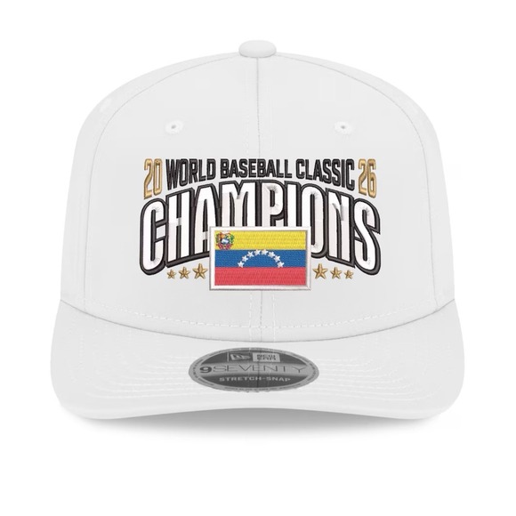 Venezuela 2026 World Baseball Classic Champions New Era Locker Room Hat Preorder - Picture 2 of 4